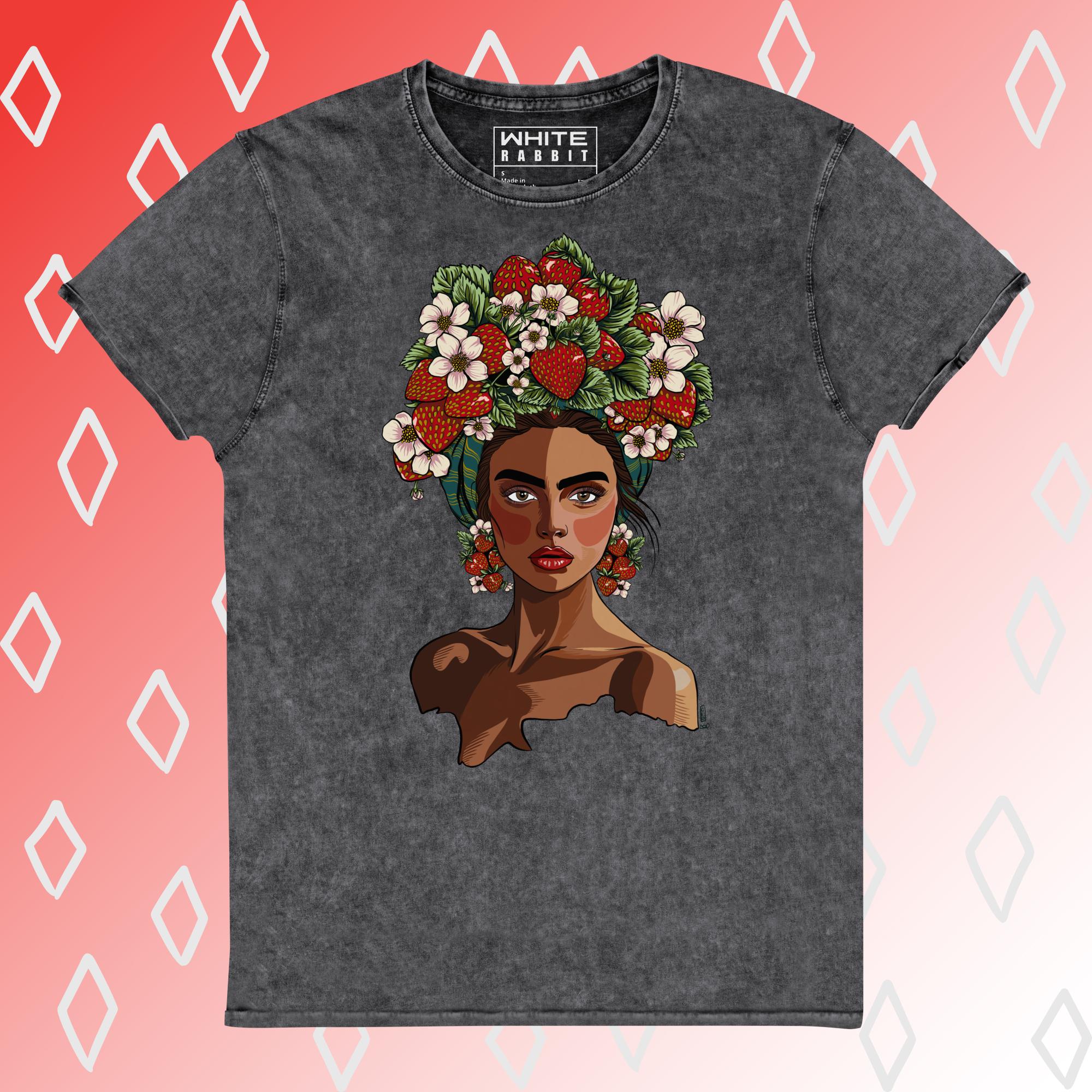 Strawberry queen Denim T-Shirt