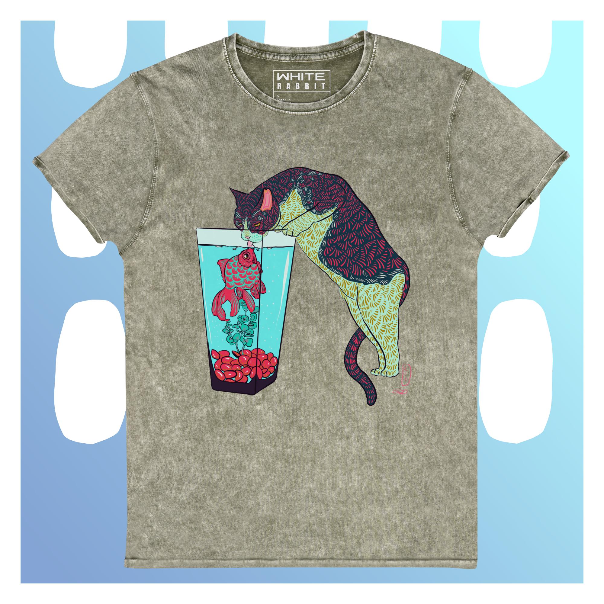 Fish Kiss Denim T-Shirt